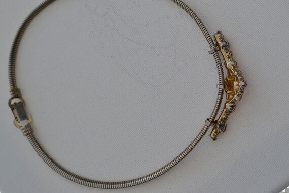 Pegasus CORO pat pend Gold Tone Choker Necklace S… - image 7