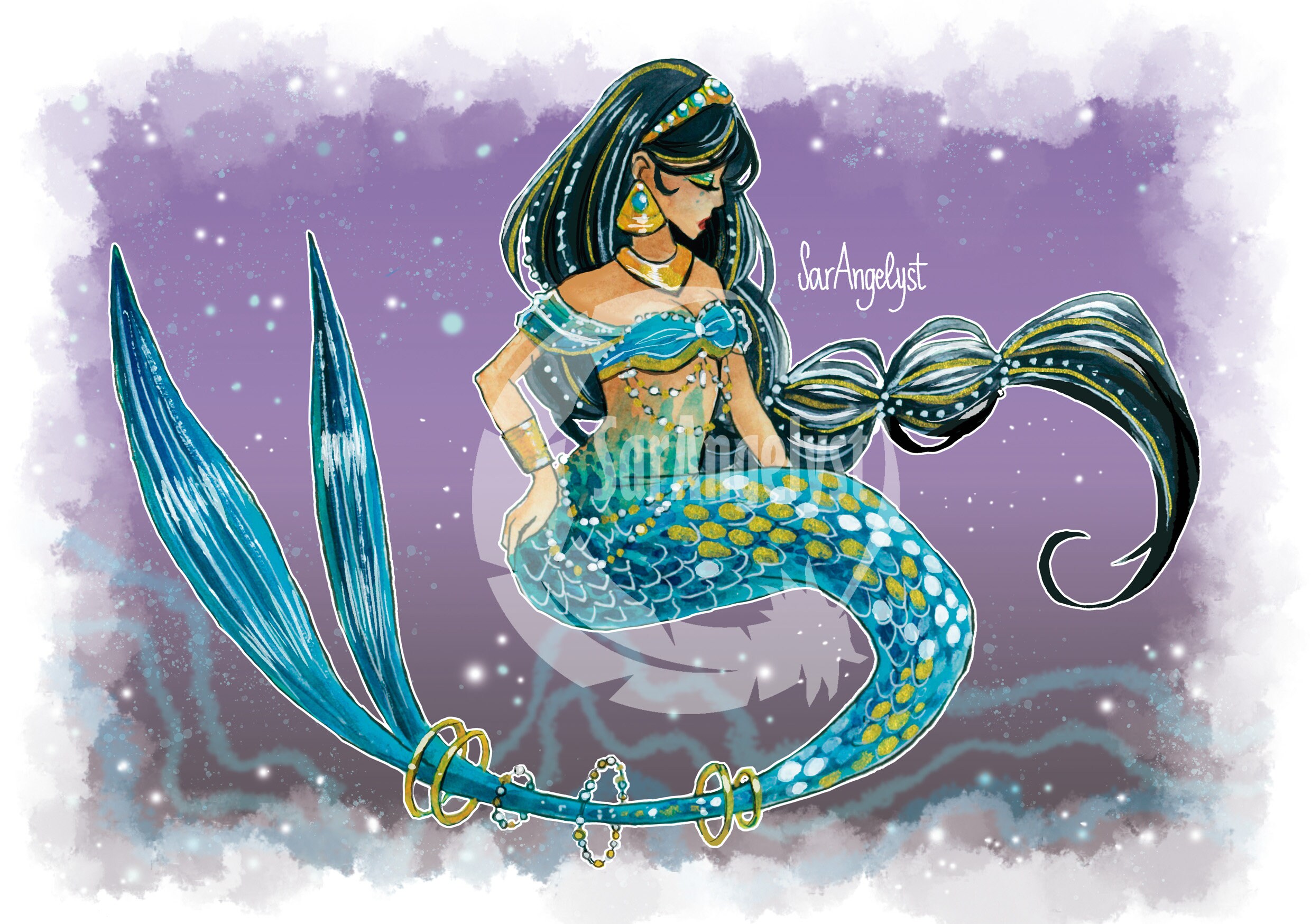 Disney Princess as Mermaids prints | Etsy