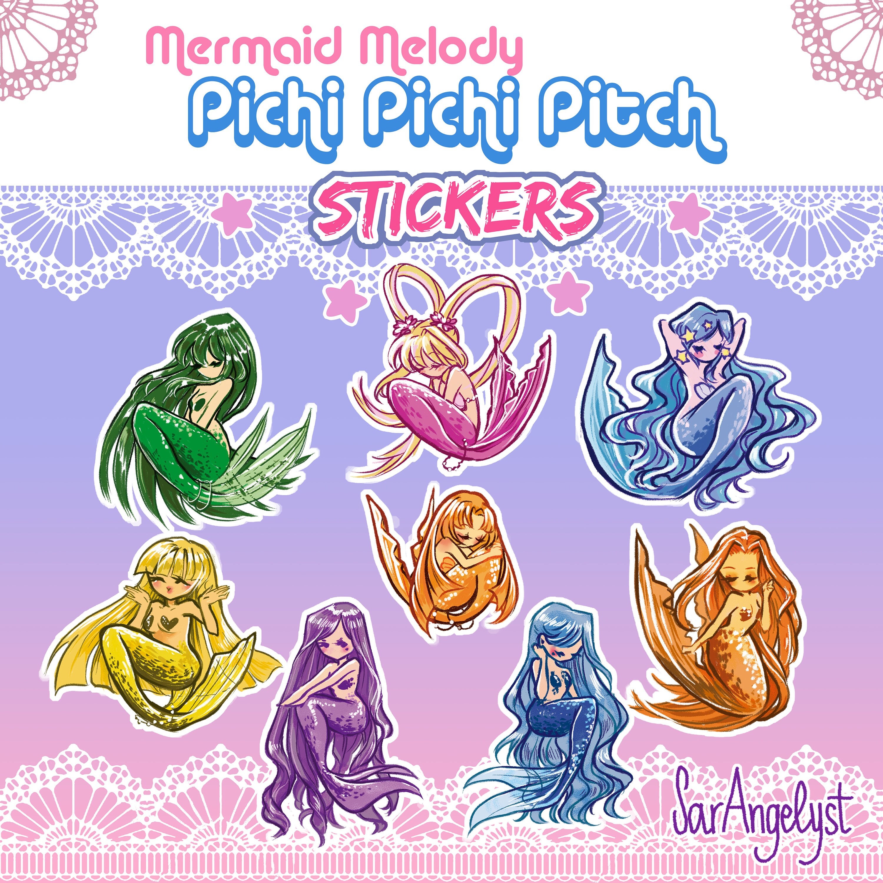 Stickers Mermaid Melody Pichi Pichi Pitch -  Denmark