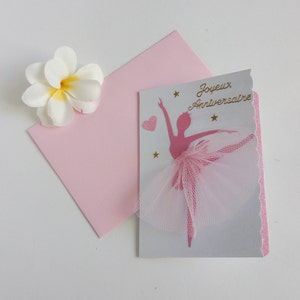 Carte anniversaire personnalisée danseuse image 2