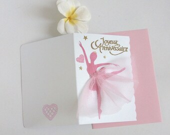 Carte Danseuse Etsy