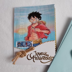 Carte anniversaire personnalisée Manga Modèle 2
