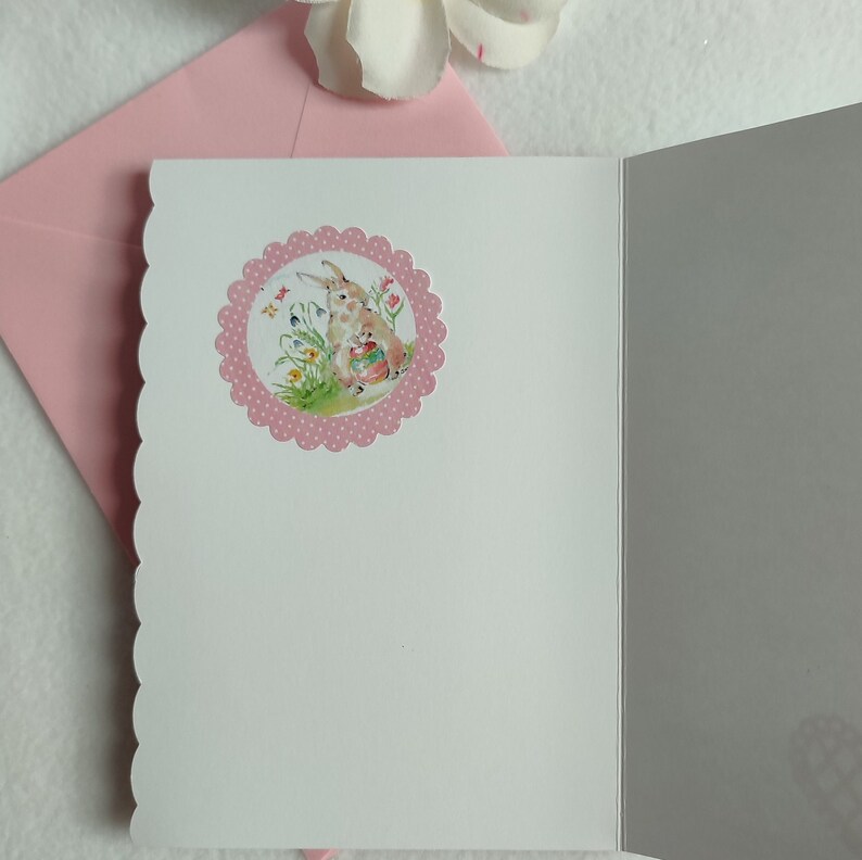 Carte de Pâques fait main personnalisée jaune Bild 5