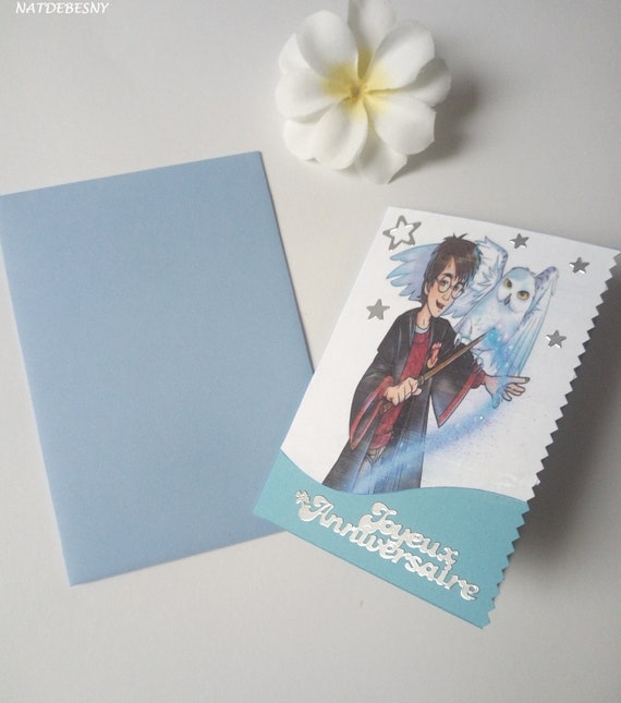 Carte Anniversaire Harry Potter Personnalisee Etsy France