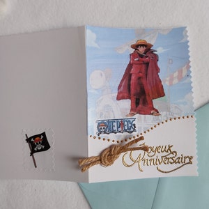 Carte anniversaire personnalisée Manga zdjęcie 7