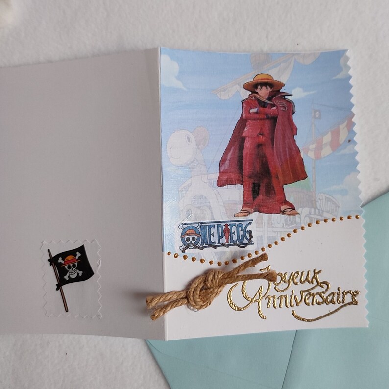 Carte anniversaire personnalisée Manga zdjęcie 7