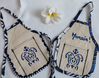 Personalized bottle apron to offer