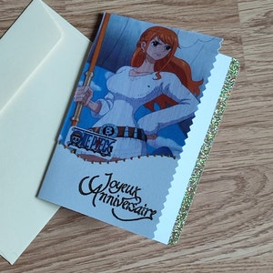 carte anniversaire Nami one piece