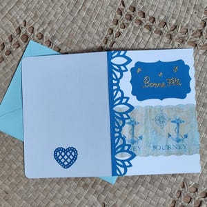 Carte anniversaire personnalisée homme maritime Modèle 1