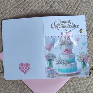 Carte anniversaire 18 ans personnalisée adolescente zdjęcie 2