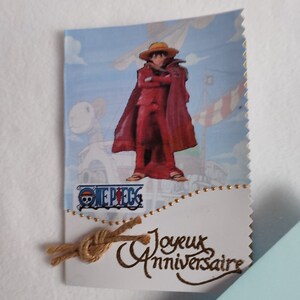 Carte anniversaire personnalisée Manga Modèle 1