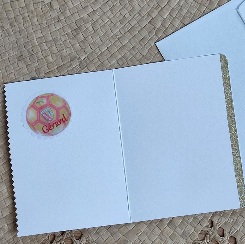 Intérieur personnalisé de la carte de foot pour homme