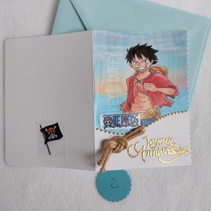 Carte anniversaire personnalisée Manga zdjęcie 4