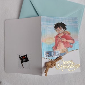 Carte anniversaire personnalisée Manga zdjęcie 3