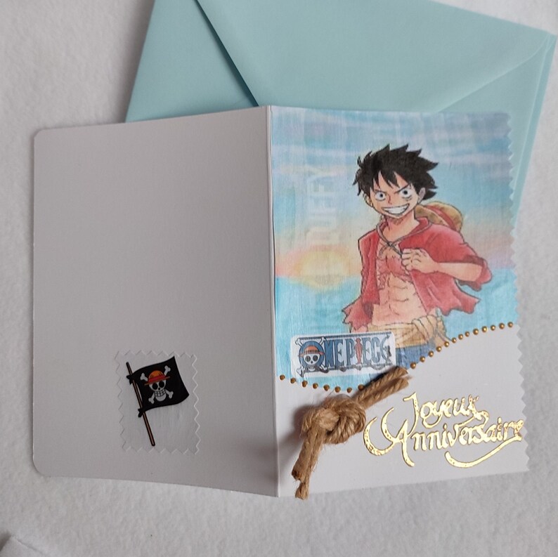 Carte anniversaire personnalisée Manga zdjęcie 3