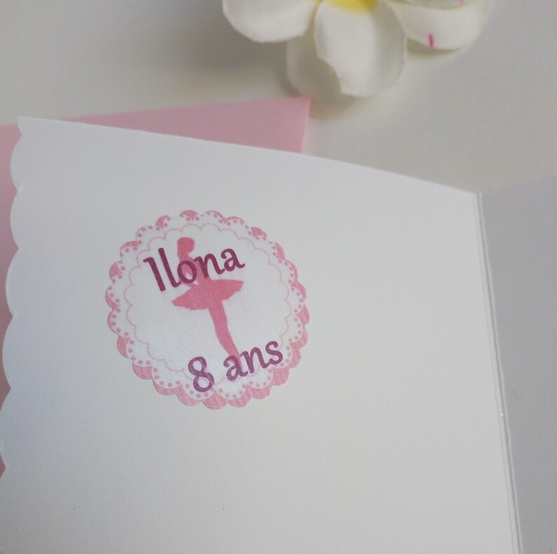 Carte anniversaire personnalisée danseuse image 5