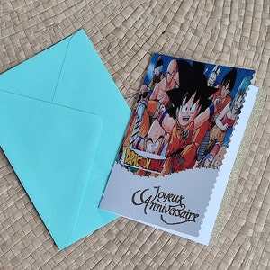Carte d'anniversaire manga Naruto personnalisée - Idéale pour les fans de Naruto Modèle 3