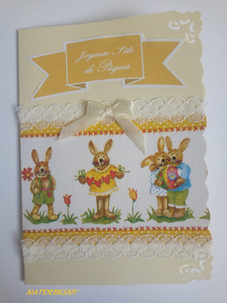 Carte joyeuse fête de Pâques immagine 3