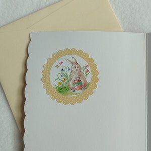 Carte de Pâques fait main personnalisée jaune Bild 2