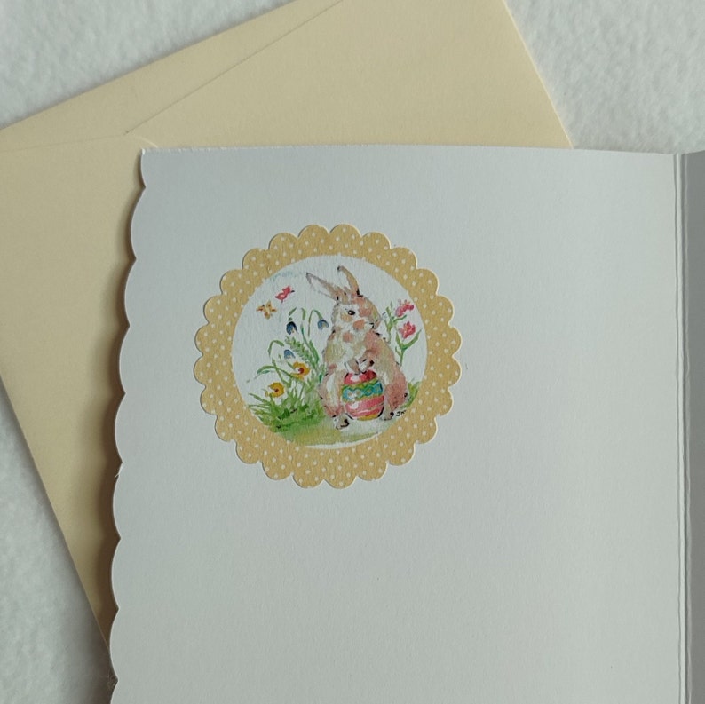 Carte de Pâques fait main personnalisée jaune Bild 2