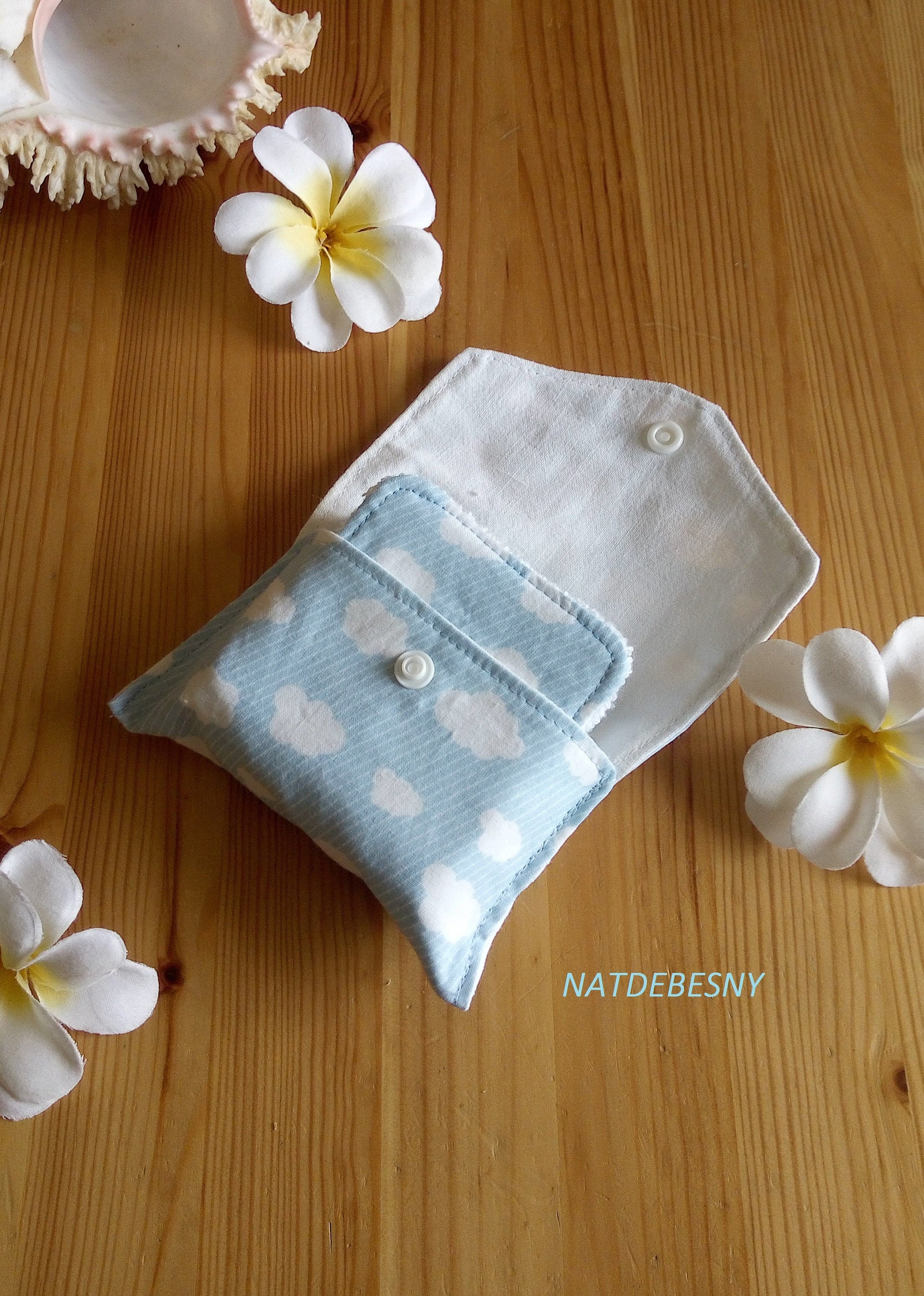 Lingettes Lavables Démaquillantes Éponge Bambou avec Pochette