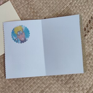 Carte d'anniversaire manga Naruto personnalisée - Idéale pour les fans de Naruto image 3