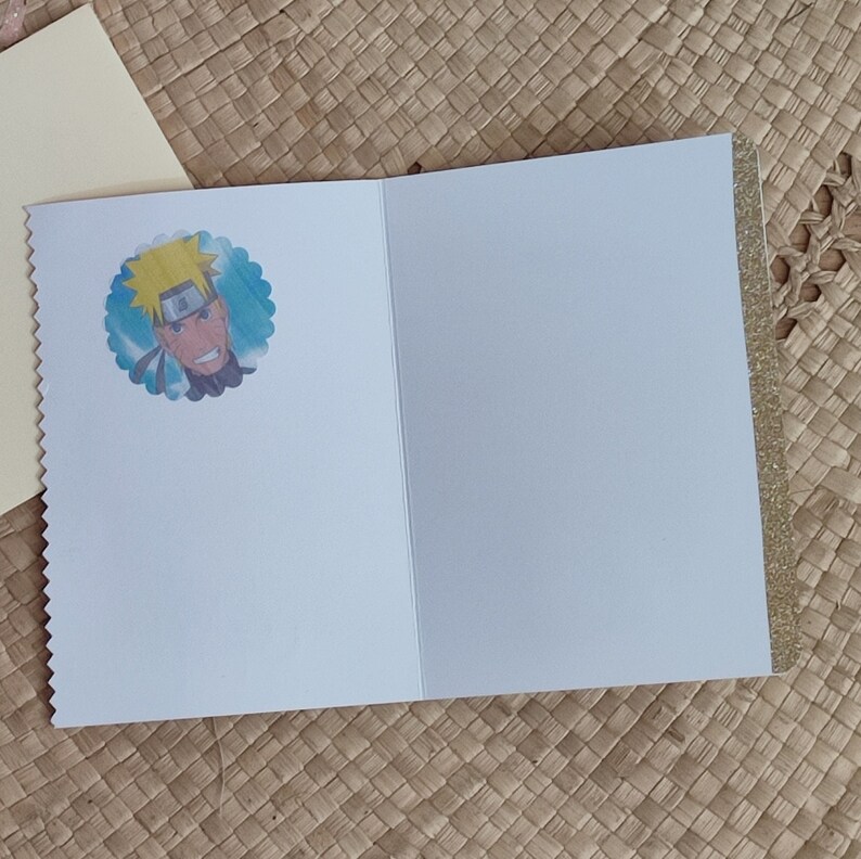 Carte d'anniversaire manga Naruto personnalisée - Idéale pour les fans de Naruto image 3