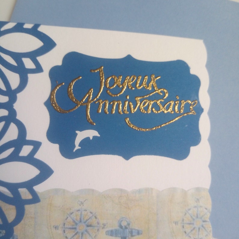 Carte anniversaire personnalisée homme maritime image 7