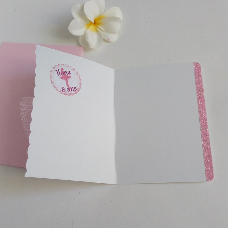 Carte anniversaire personnalisée danseuse image 3