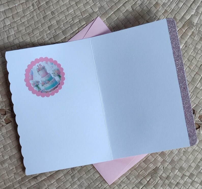 Carte anniversaire 18 ans personnalisée adolescente zdjęcie 3