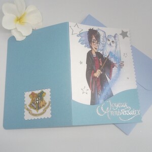Carte anniversaire Harry Potter personnalisée image 2