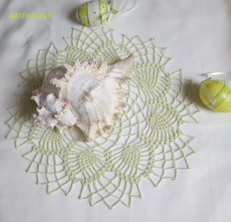 Crochet doily in pastel colors of your choice diameter 30 cm image 4