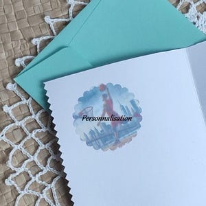 Intérieur carte d'anniversaire pour homme basketteur tons bleux personnalisation
