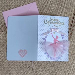 Carte anniversaire personnalisée danseuse image 9