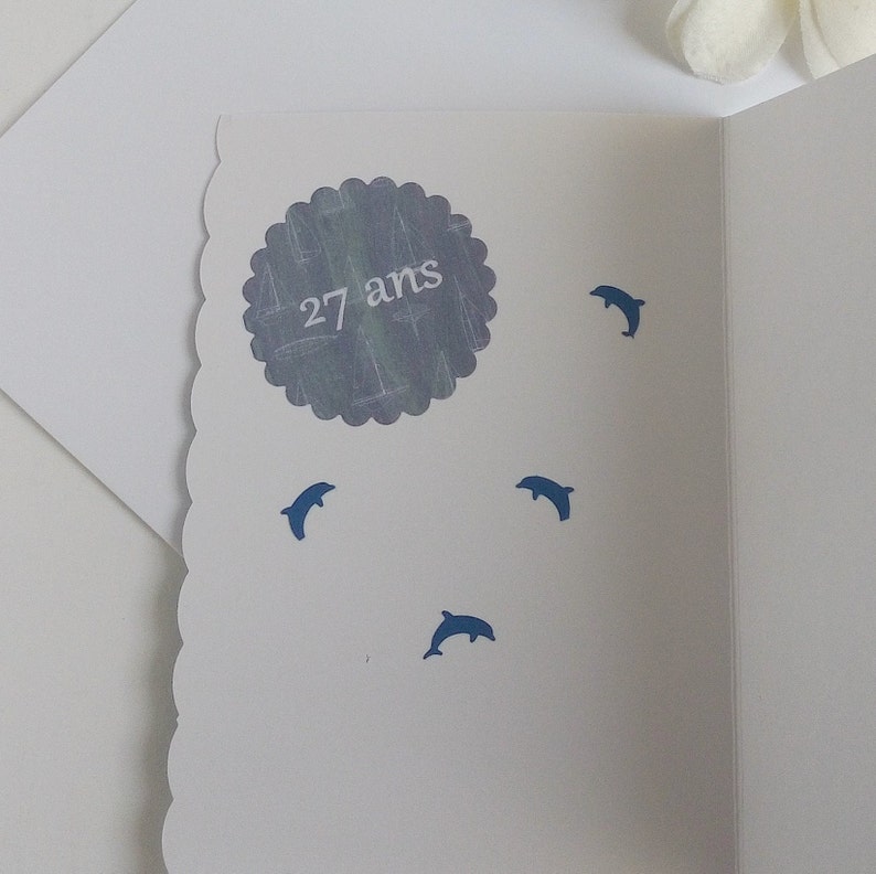 Carte anniversaire personnalisée homme maritime image 4