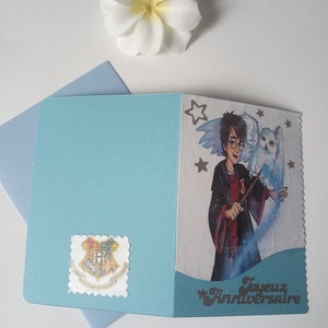 Carte anniversaire Harry Potter personnalisée image 3