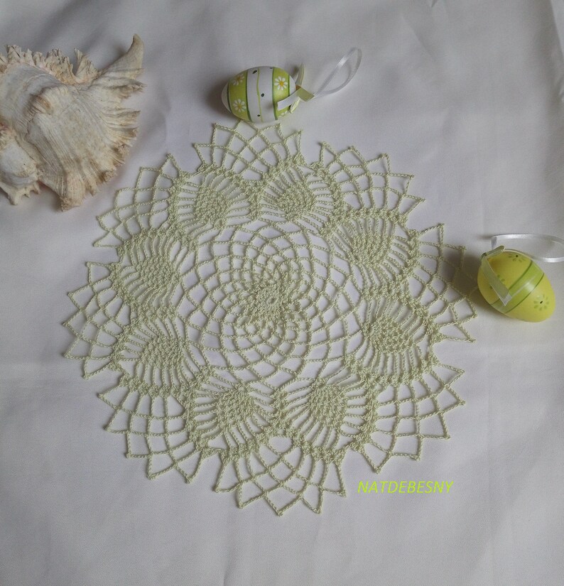 Crochet doily in pastel colors of your choice diameter 30 cm image 2