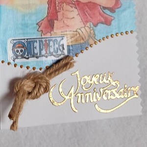Carte anniversaire personnalisée Manga zdjęcie 8