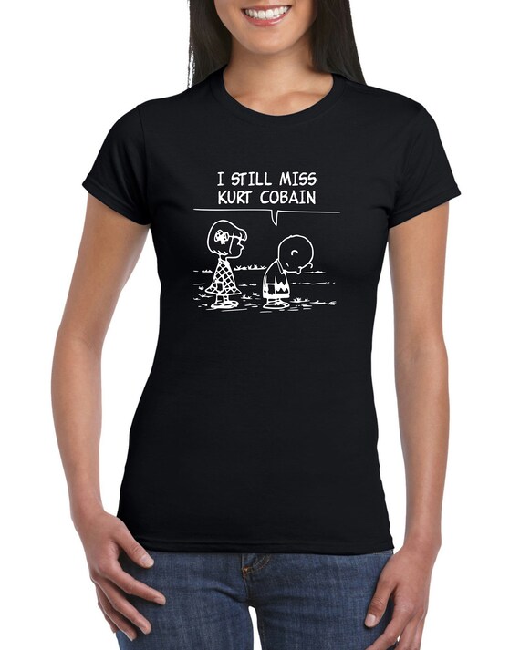 Kurt cobain t shirt women's cheap