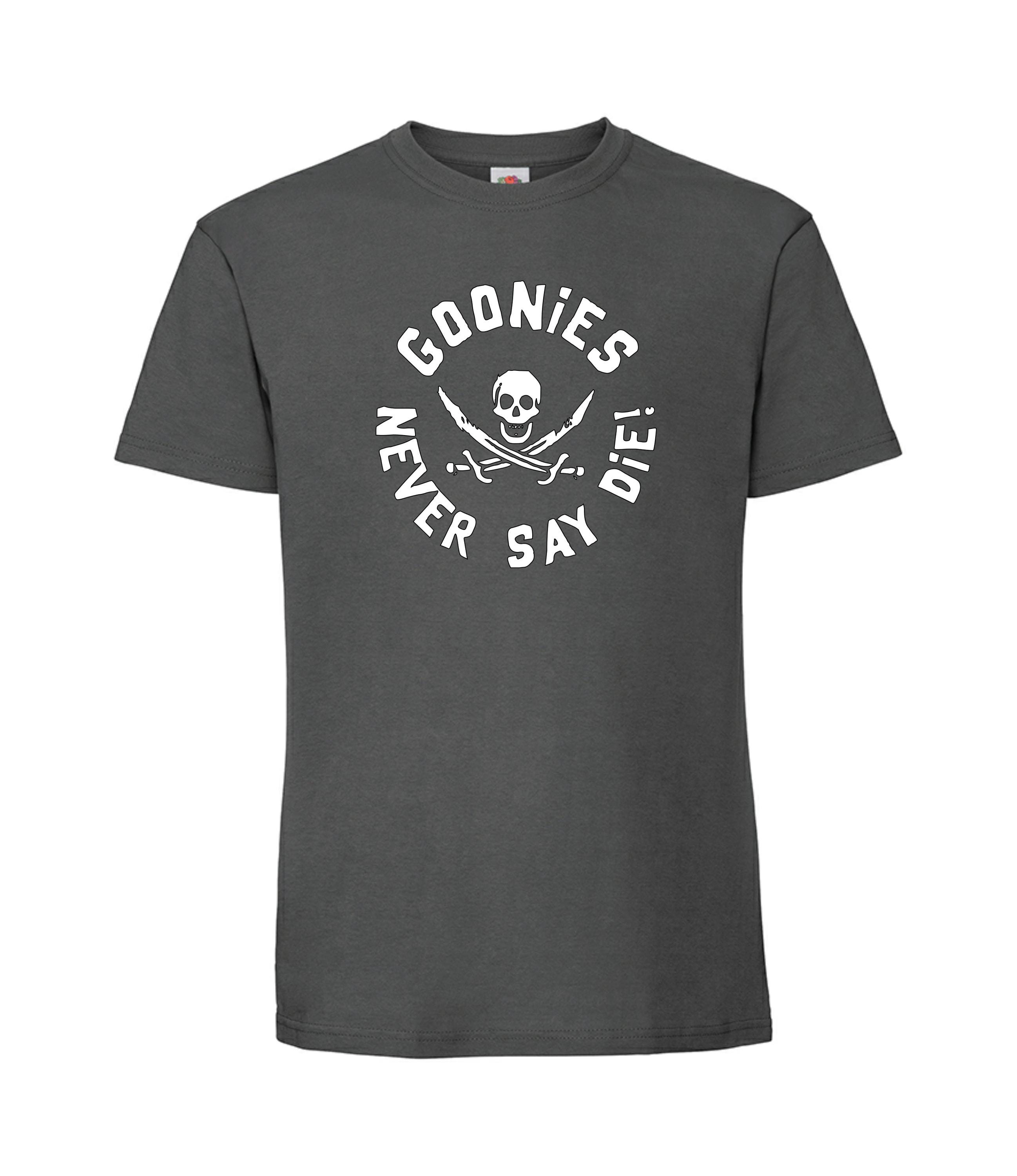 Maglietta I Goonies Licenza Ufficiale | Teschio Calavera, Nera, 100% Cotone, Taglio Uomo