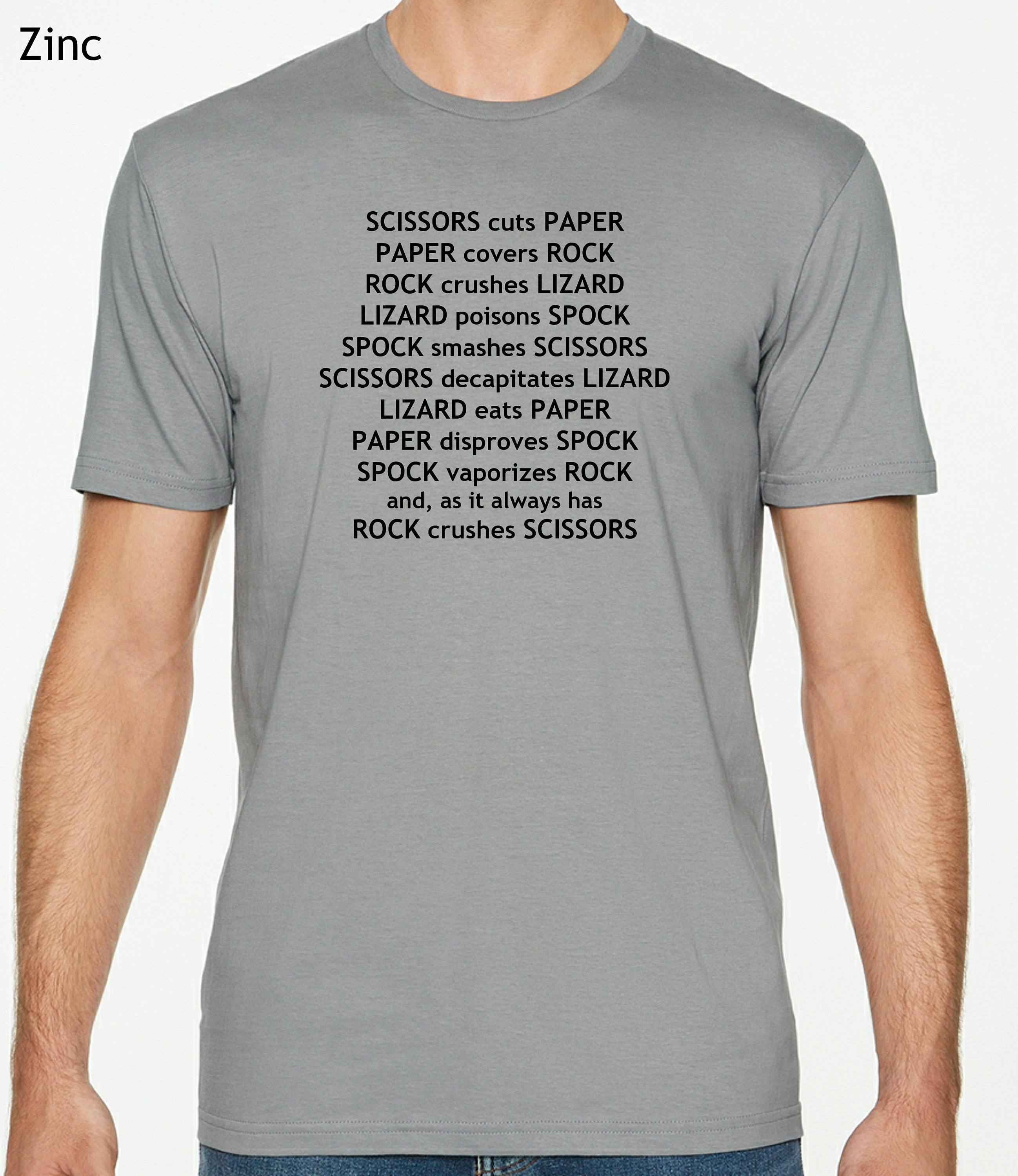 Rock Paper Scissors Lizard Spock T-Shirt Rock Paper Scissors Lizard Spock T-Shirt