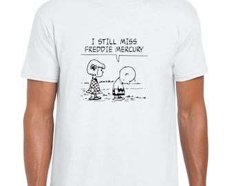 Freddie mercury in the style of peanuts shirt sale