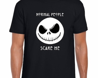 Camiseta de Jack Skellington "La gente normal me asusta"