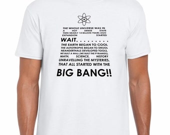 Camiseta con la letra de la canción de The Big Bang Theory