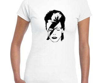David Bowie Face Ladies T-Shirt