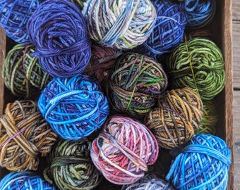 Dragon Eggs, worsted weight, super wash merino, various colors, random pick