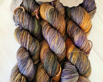 On the Road, worsted and fingering weight, Super wash Merino, and Super wash merino nylon 80/20