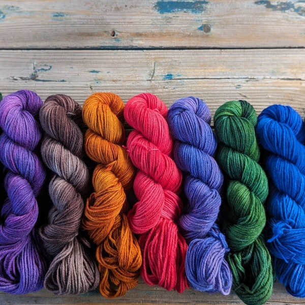 Highland Wool, worsted weight, 100 grams & 219 yards various colors