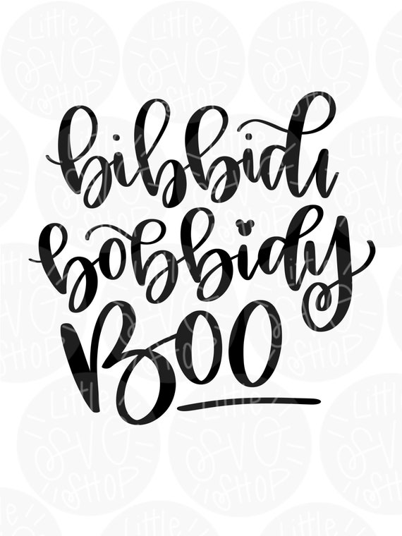 Bibbidi Bobbidy Boo Svg Disney Halloween Mickeys Not So Etsy
