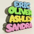 Custom name Sign for 3D Printing - STL File